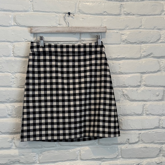 J. Crew Dresses & Skirts - JCrew Classic Black and White Checkered Skirt